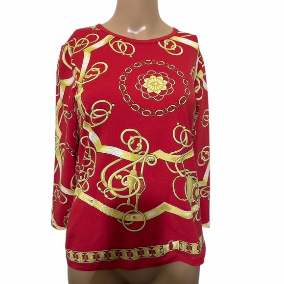 J Mclaughlin Tops - J. McLaughlin limited edition Red holiday top